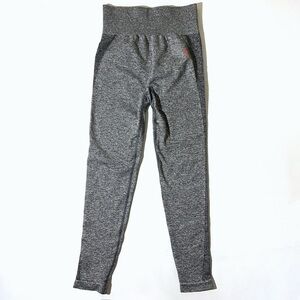 Gymshark Flex High Waisted leggings, Charcoal Marl/Ruby Pink